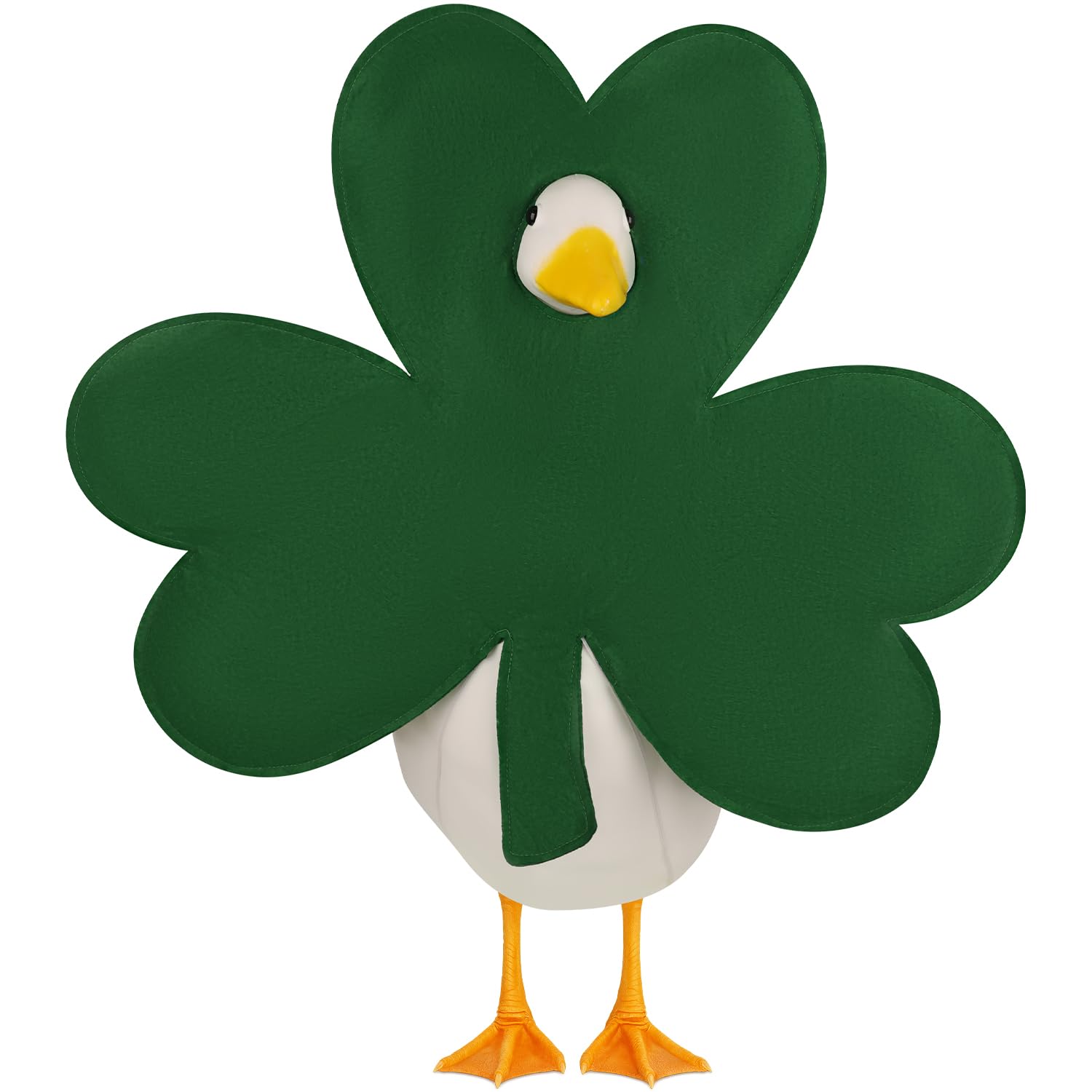 Aymolas shamrock goose outfit front view for porch display