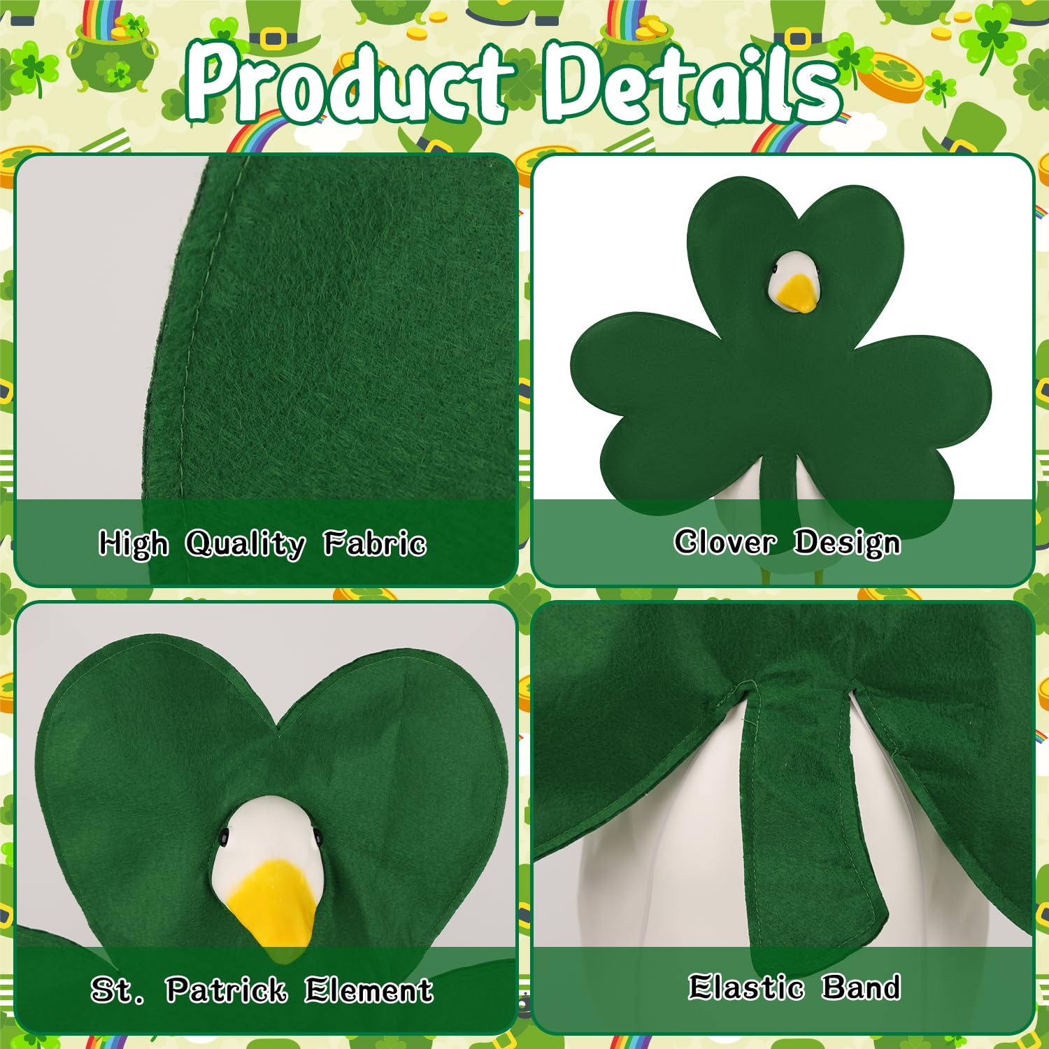 Aymolas clover-goose outfit on goose for ready porch display