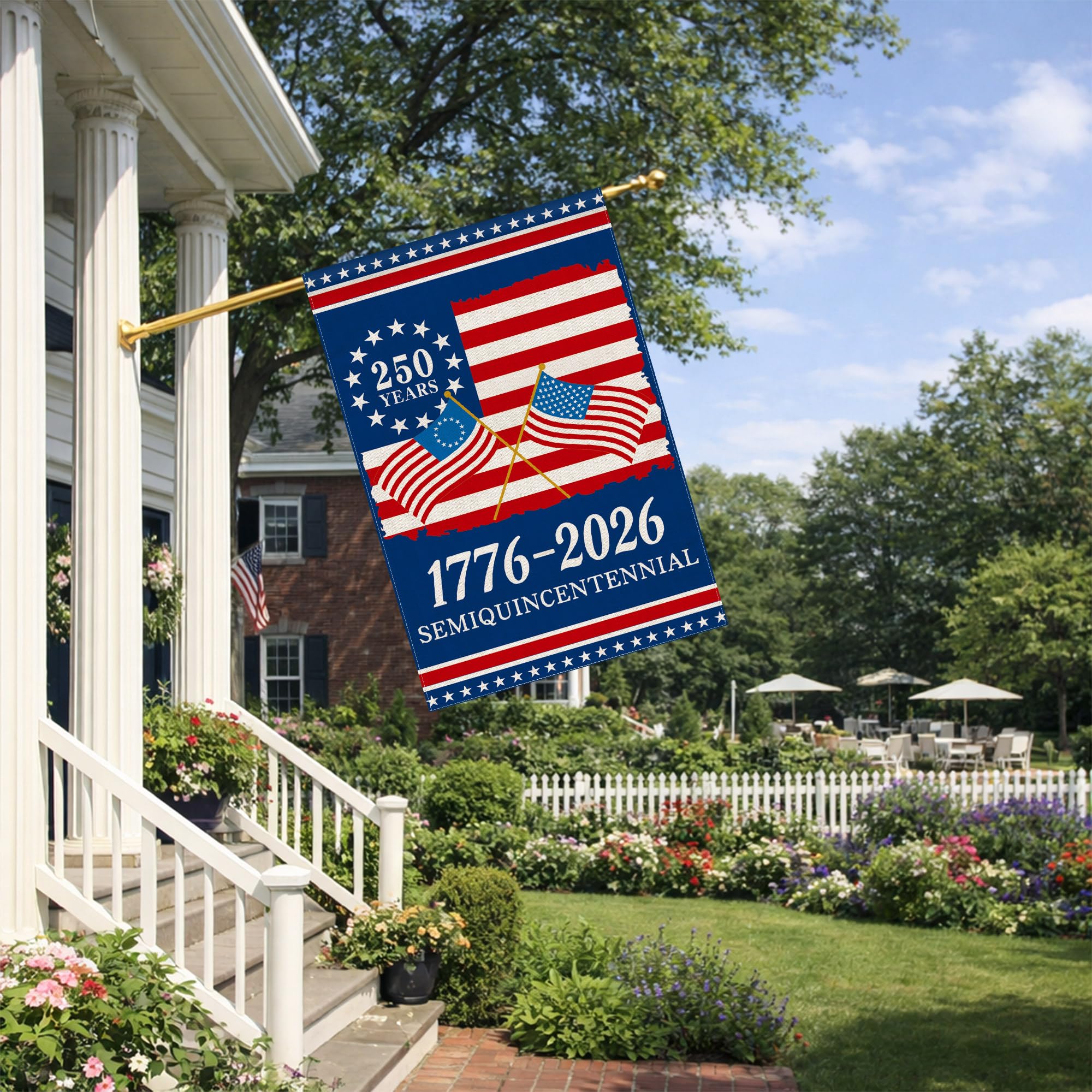 Aymolas double-sided flag graphics for vibrant home celebrations
