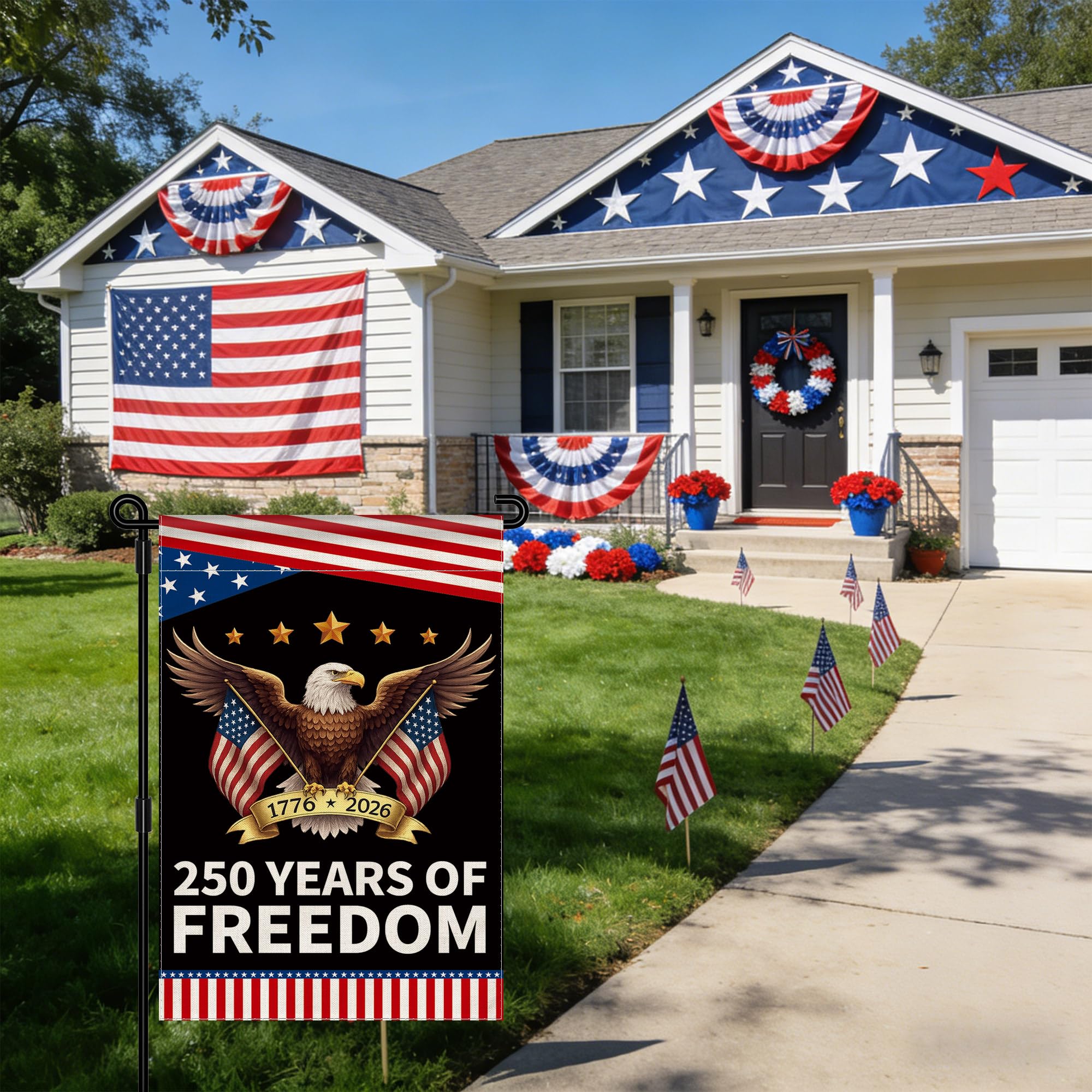 Aymolas flag with double stitching delivers lasting performance in windy yards