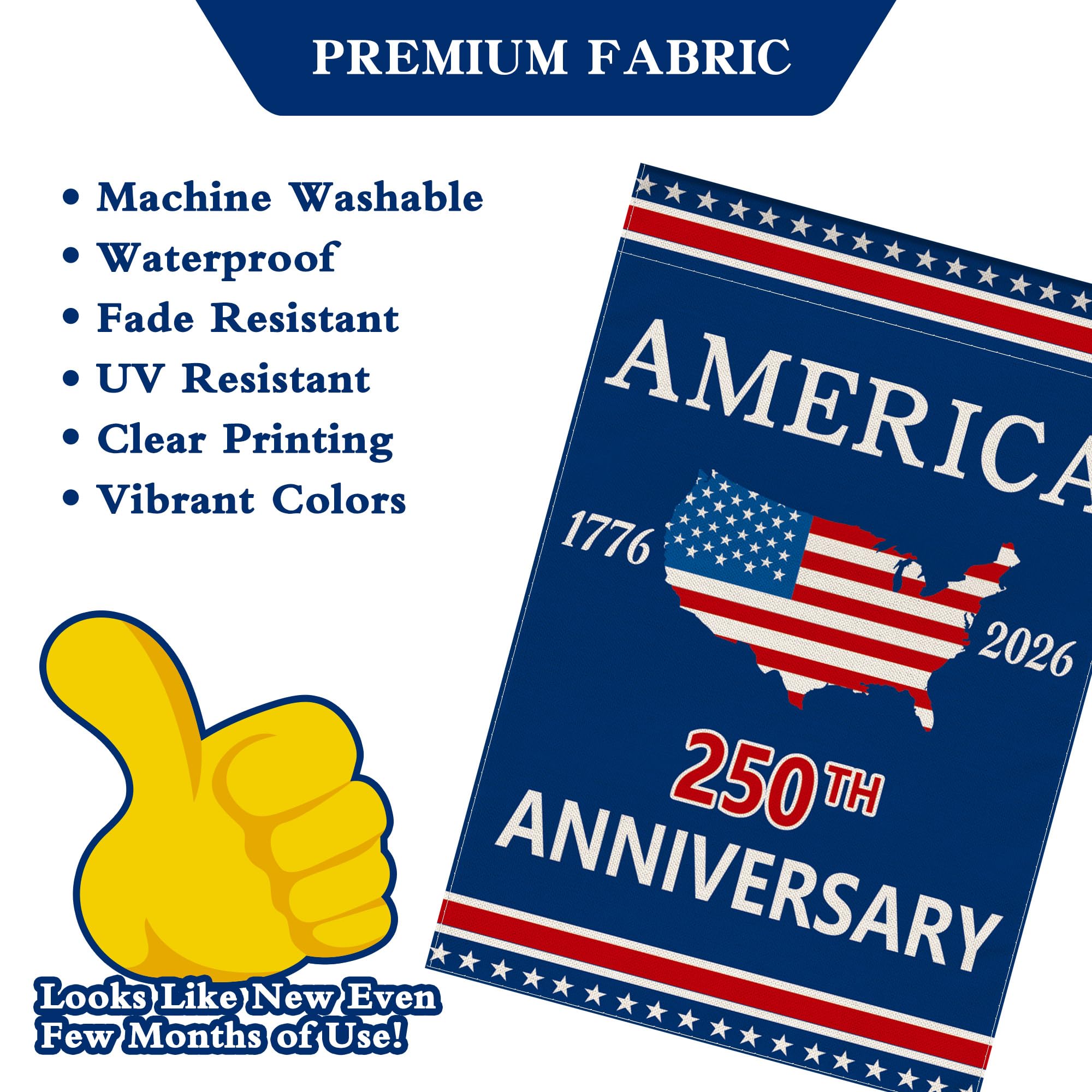 Aymolas flag is ideal for party decor and neighborhood display.