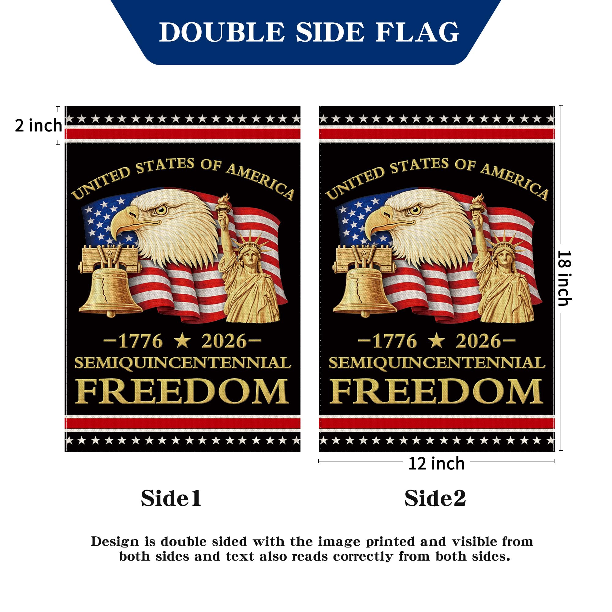 Aymolas patriotic flag designed for Fourth of July gatherings.