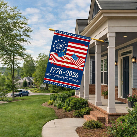 Aymolas washable spun polyester flag for outdoor use