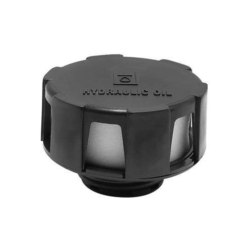 Aynaxcol vent cap closeup for Bobcat hydraulic systems, durable seal resists contamination.