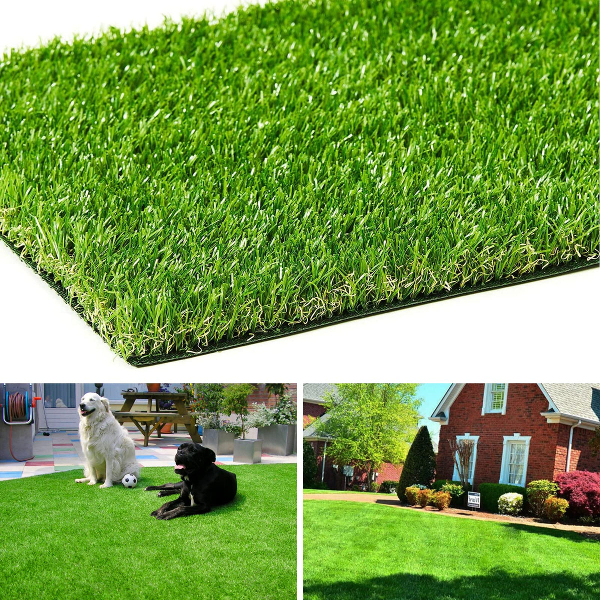 AYOHA artificial turf 4x6 with drainage provides a durable, realistic lawn outdoors