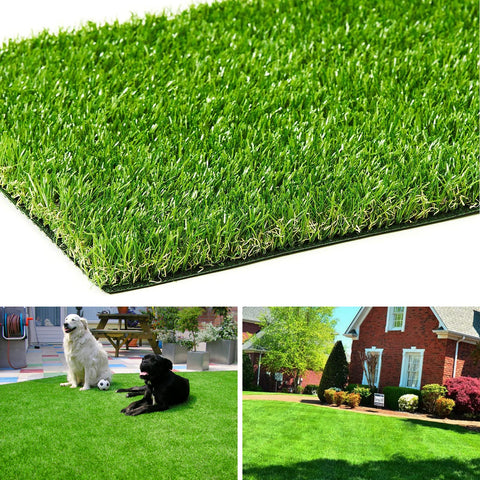 AYOHA artificial turf 4x6 with drainage provides a durable, realistic lawn outdoors