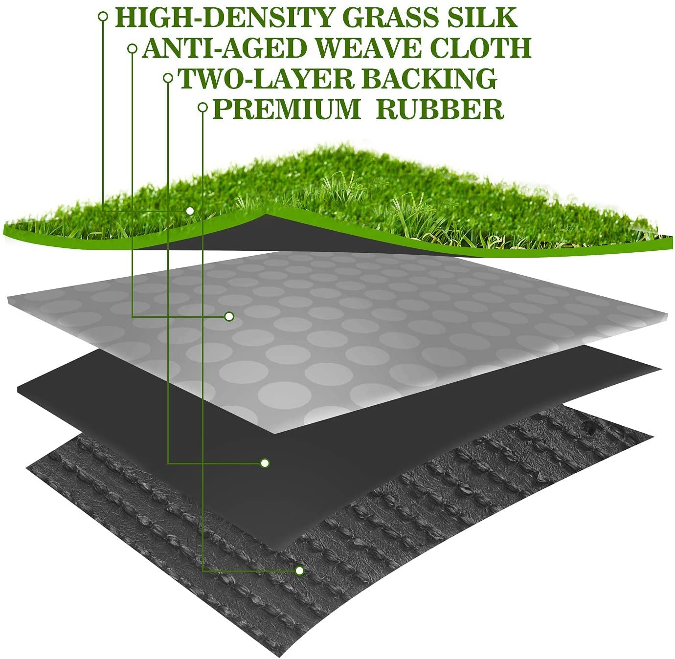 AYOHA easy-installation turf rolls out quickly for fast setup