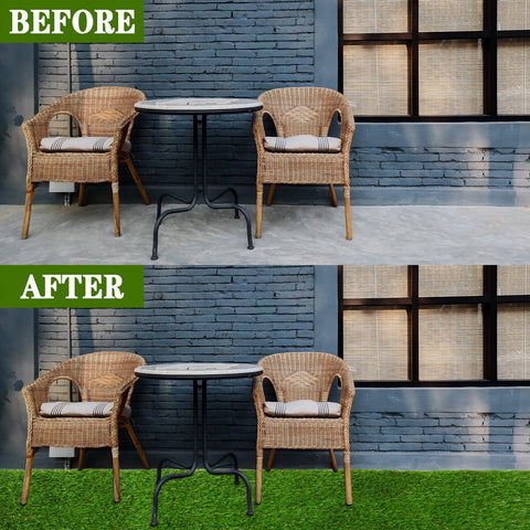 AYOHA realistic green turf creates inviting outdoor spaces