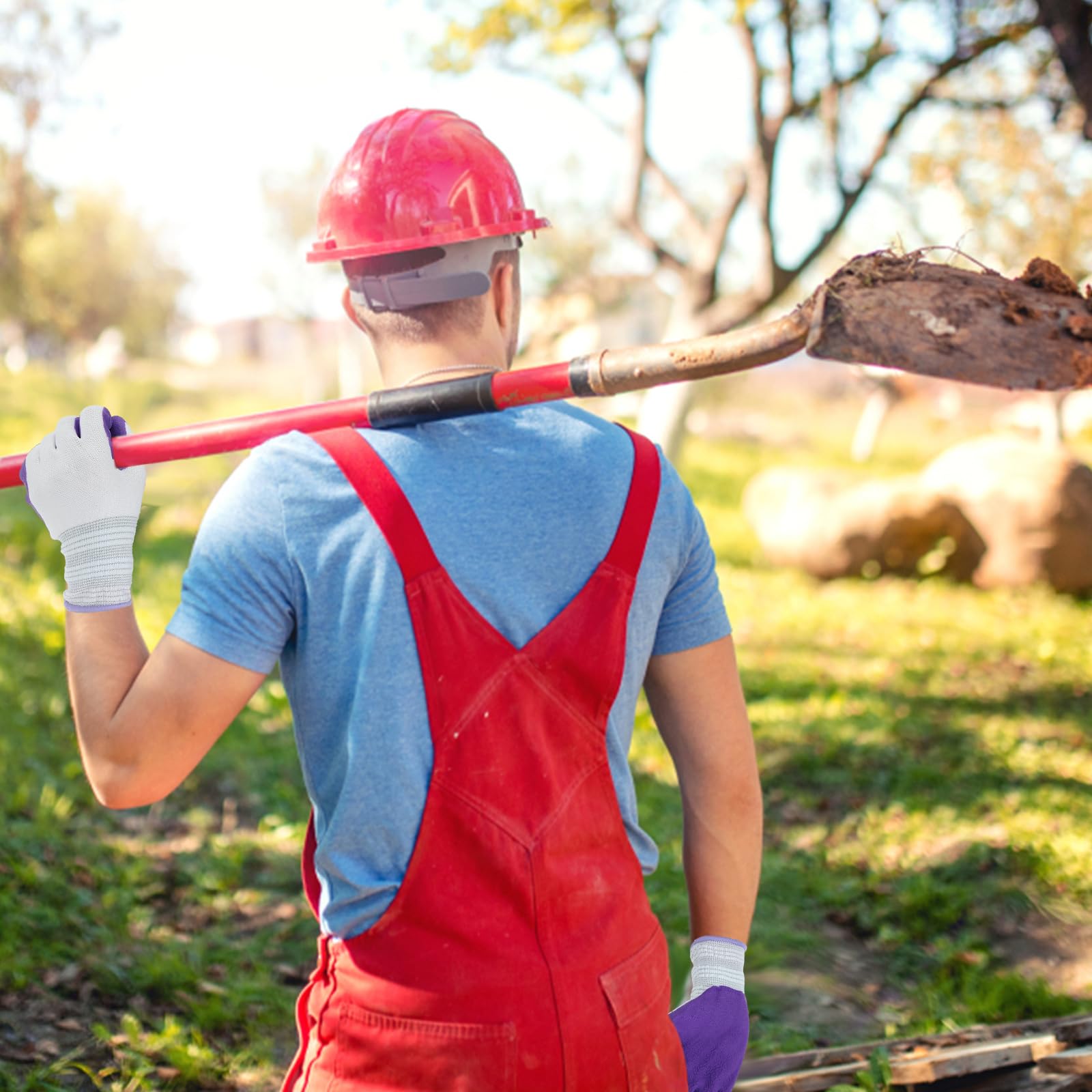 Aysatogc lightweight durable gloves reduce fatigue during long gardening chores.