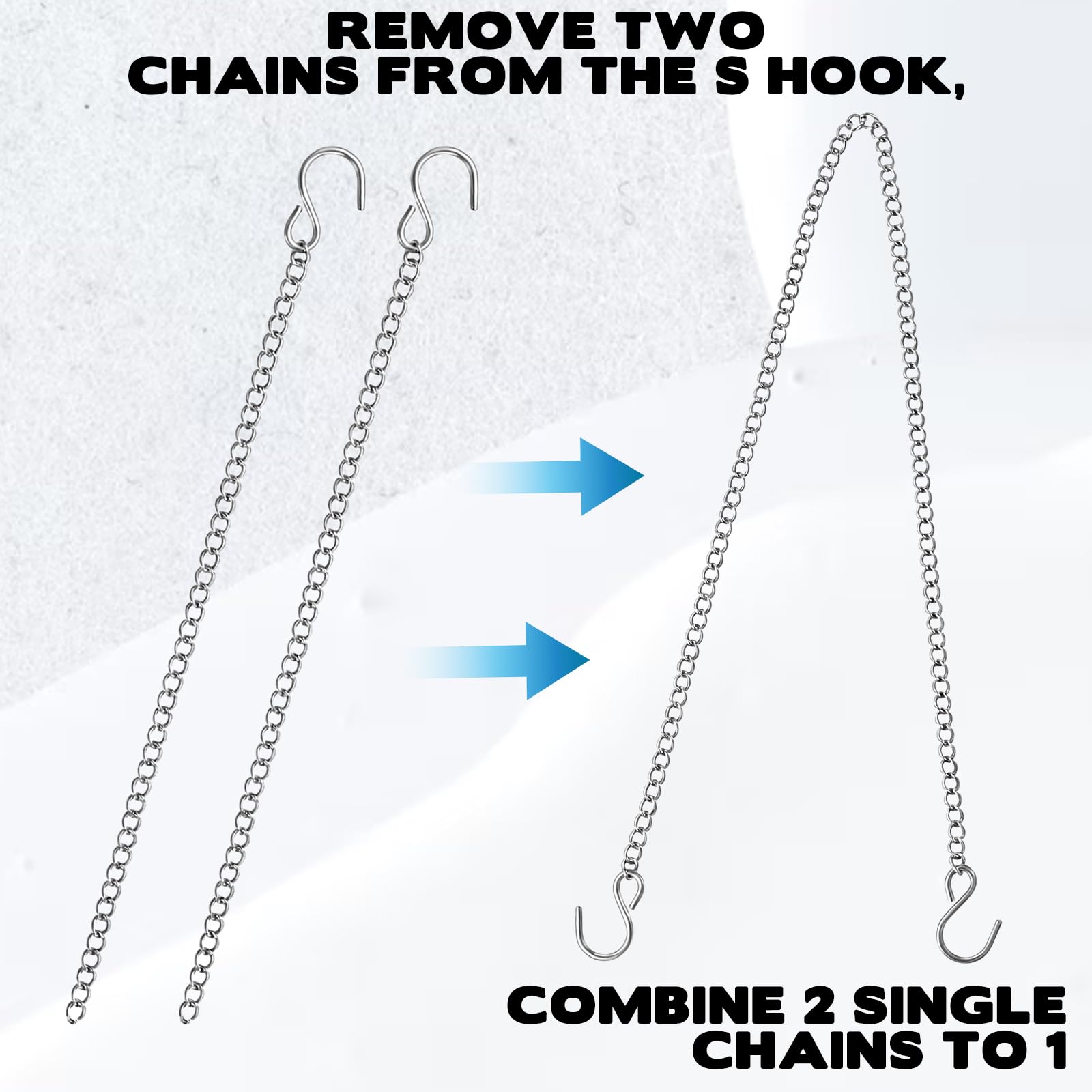 Aysatogc outdoor ready hanging chains installed for outdoor use