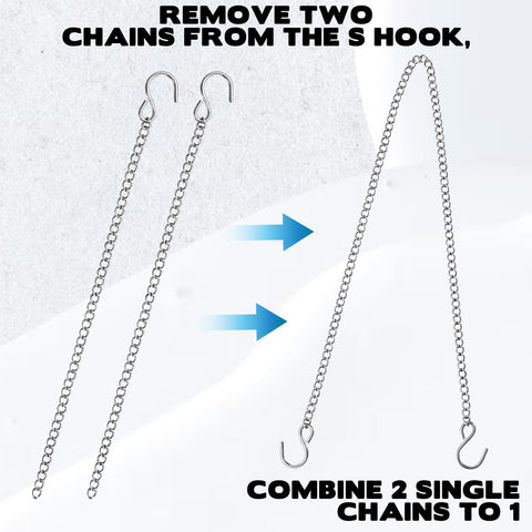 Aysatogc outdoor ready hanging chains installed for outdoor use