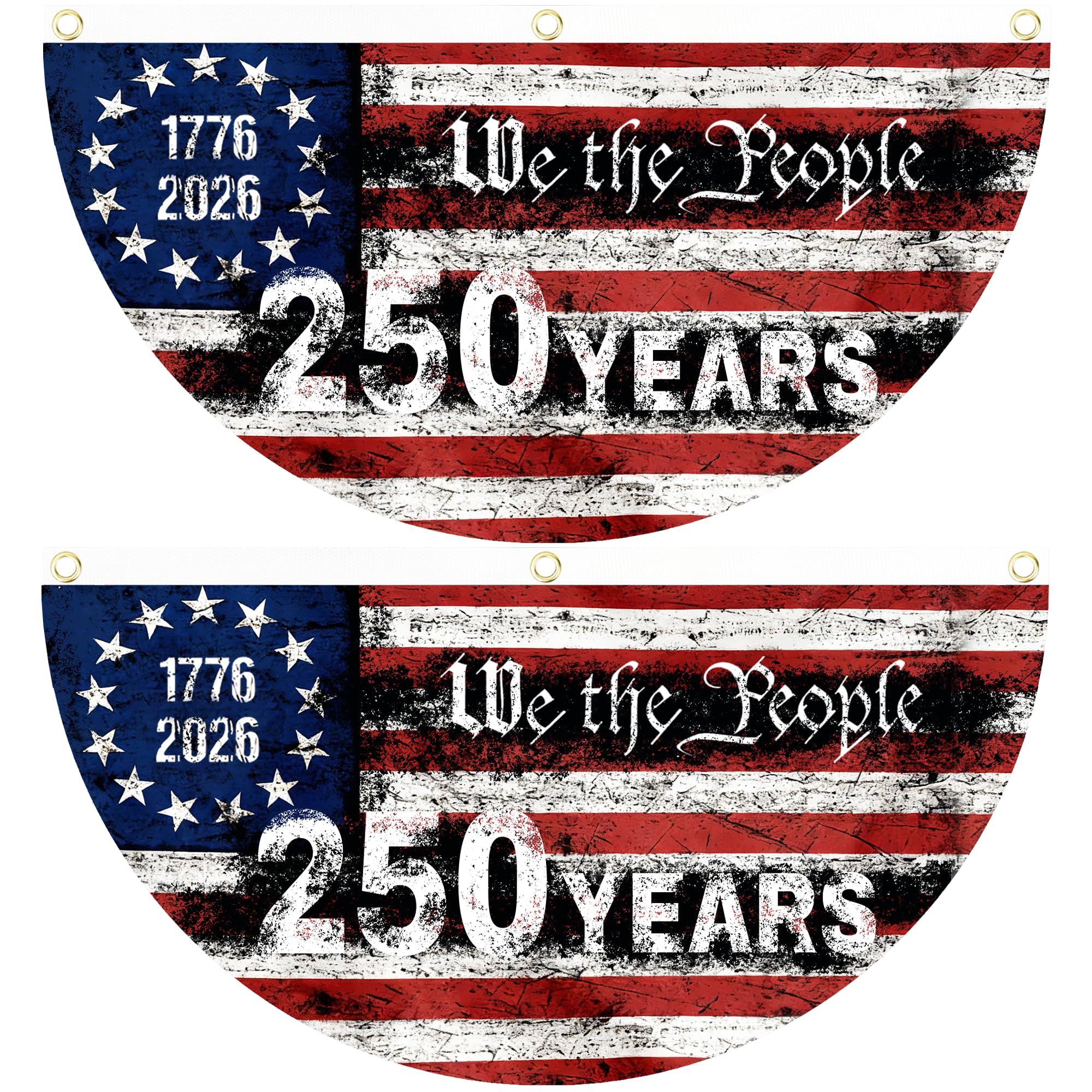 AYTHSRIC 250th anniversary flag front view, vibrant colors for outdoor display