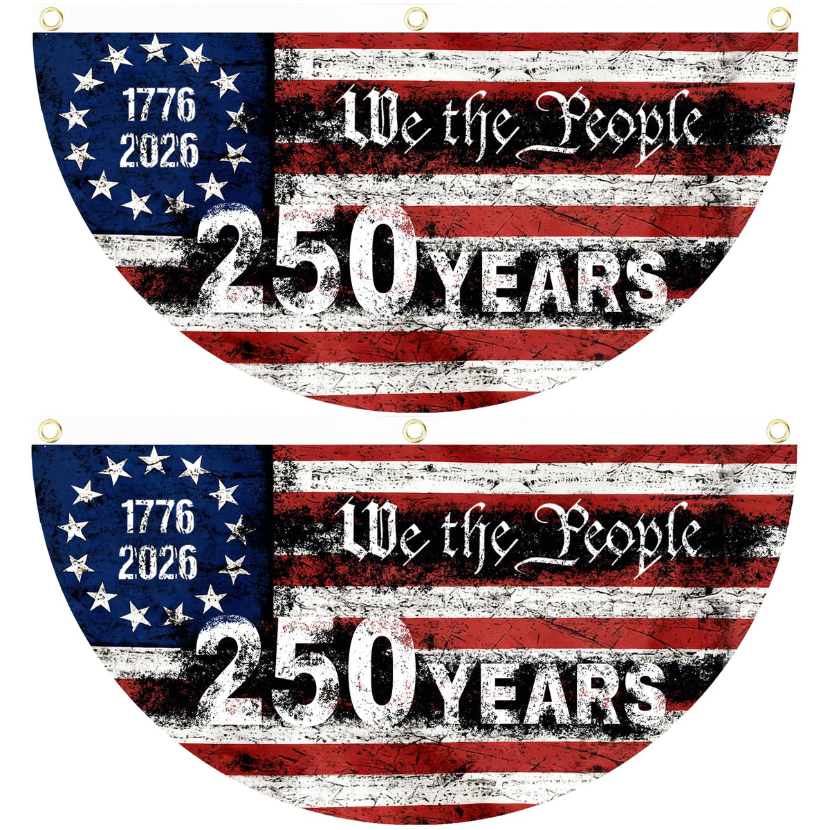 AYTHSRIC 250th anniversary flag front view, vibrant colors for outdoor display