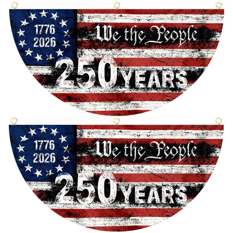 AYTHSRIC 250th anniversary flag front view, vibrant colors for outdoor display