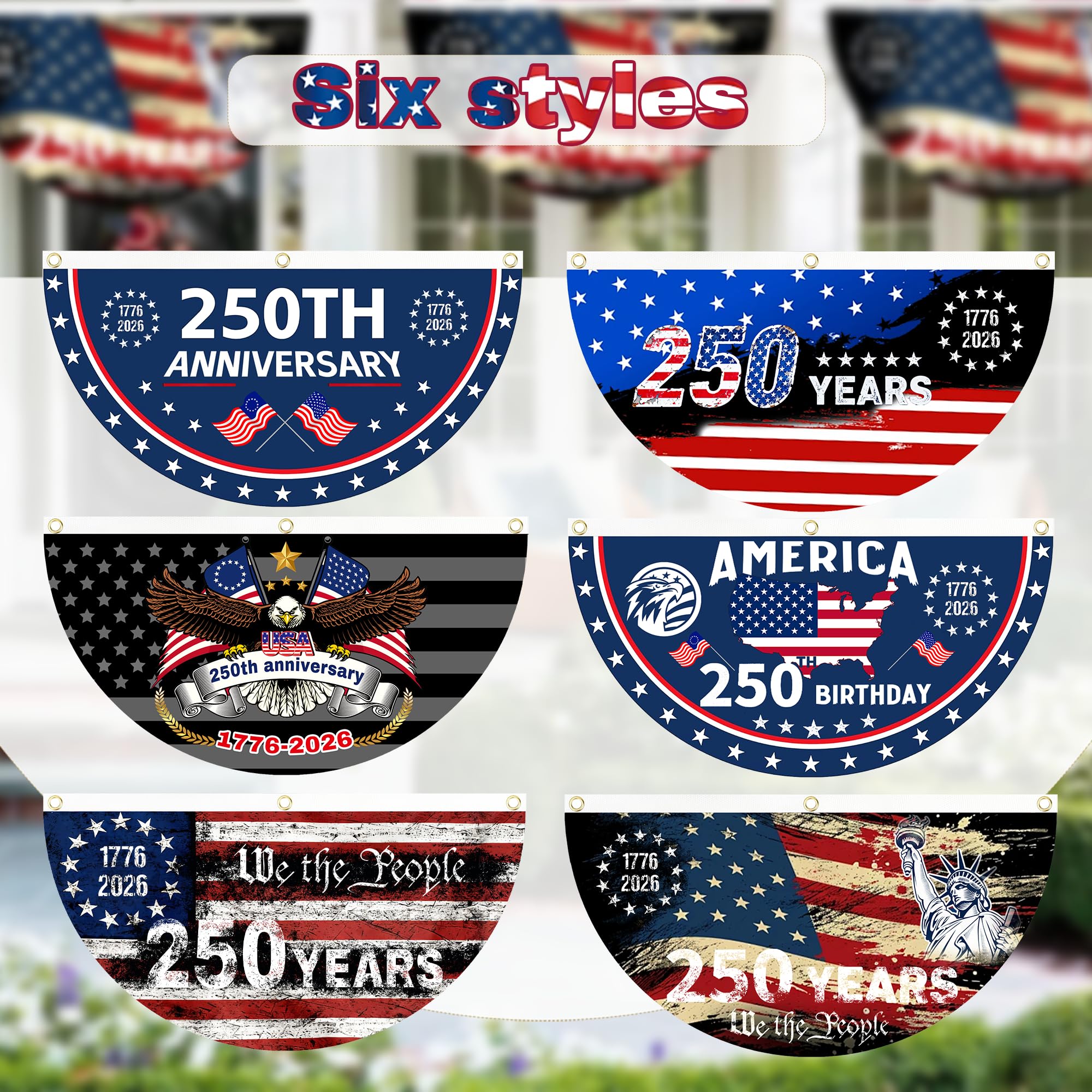 AYTHSRIC 2-pack installation-ready flag for home decor and community events.