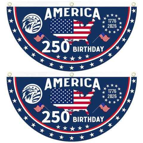 AYTHSRIC 1776-2026 front view flag, ideal for walls or porches.
