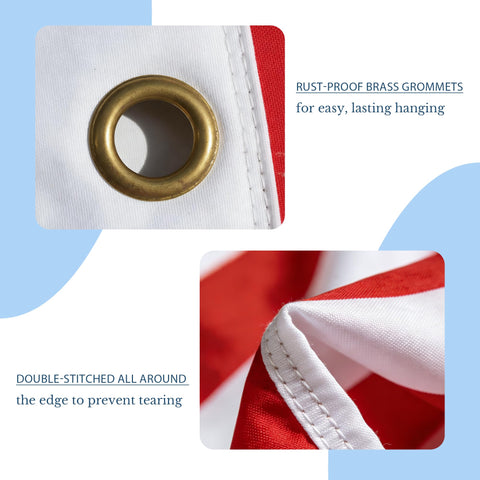 AYTHSRIC patriotic garden flag adds bold style to outdoor celebrations.