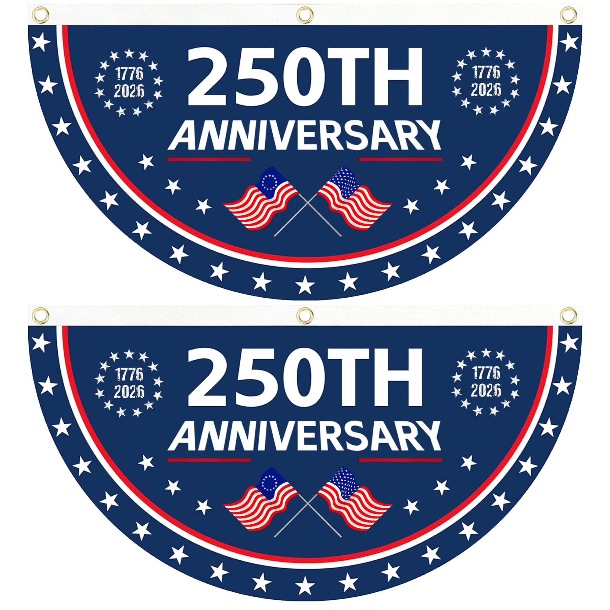 AYTHSRIC 250th anniversary flag front view, vibrant colors for outdoor or indoor display.
