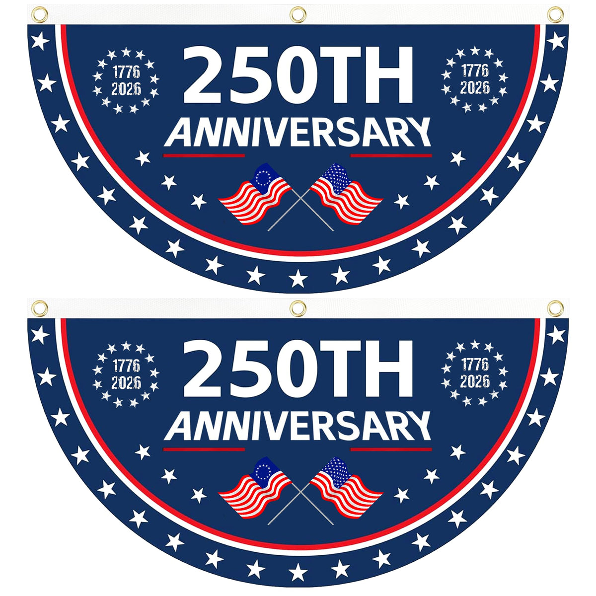 AYTHSRIC 250th anniversary flag front view, vibrant colors for outdoor or indoor display.