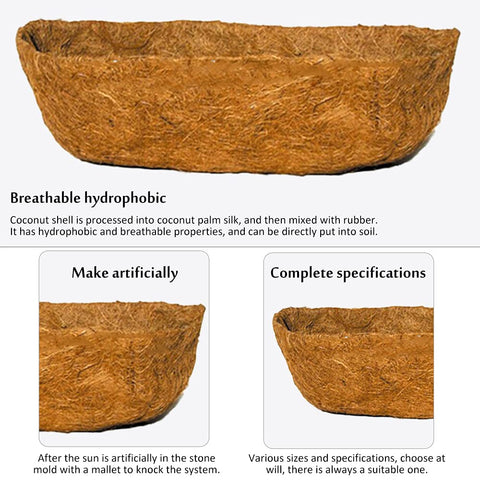 Ayybf coco liner roll for hanging baskets with easy sizing