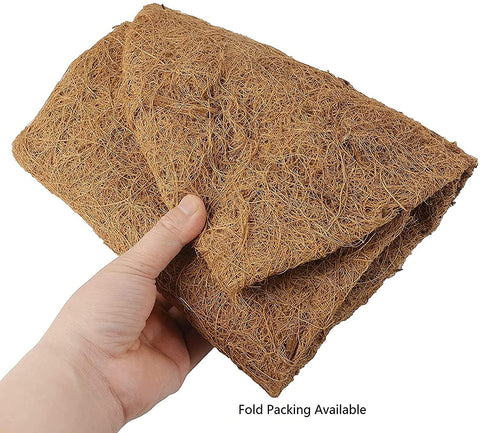 Ayybf natural coco liner demonstrates moisture retention in pots