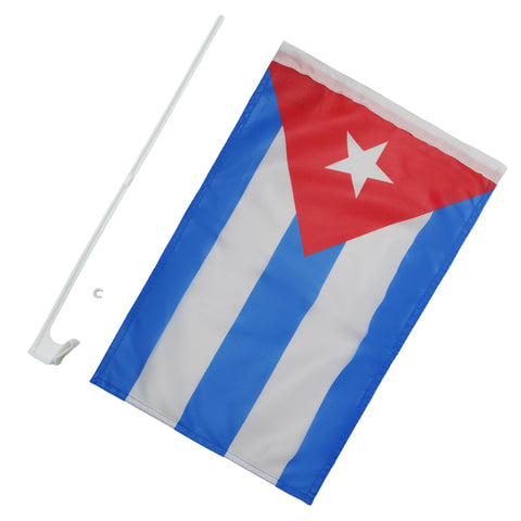 AZ FLAG Cuba car flag 18x12 packaging for safe shipping and gifting