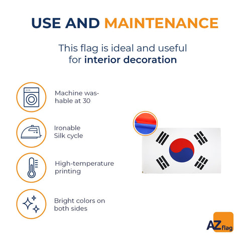 AZ FLAG South Korea flag 2x3 ft ideal for indoor decor use.