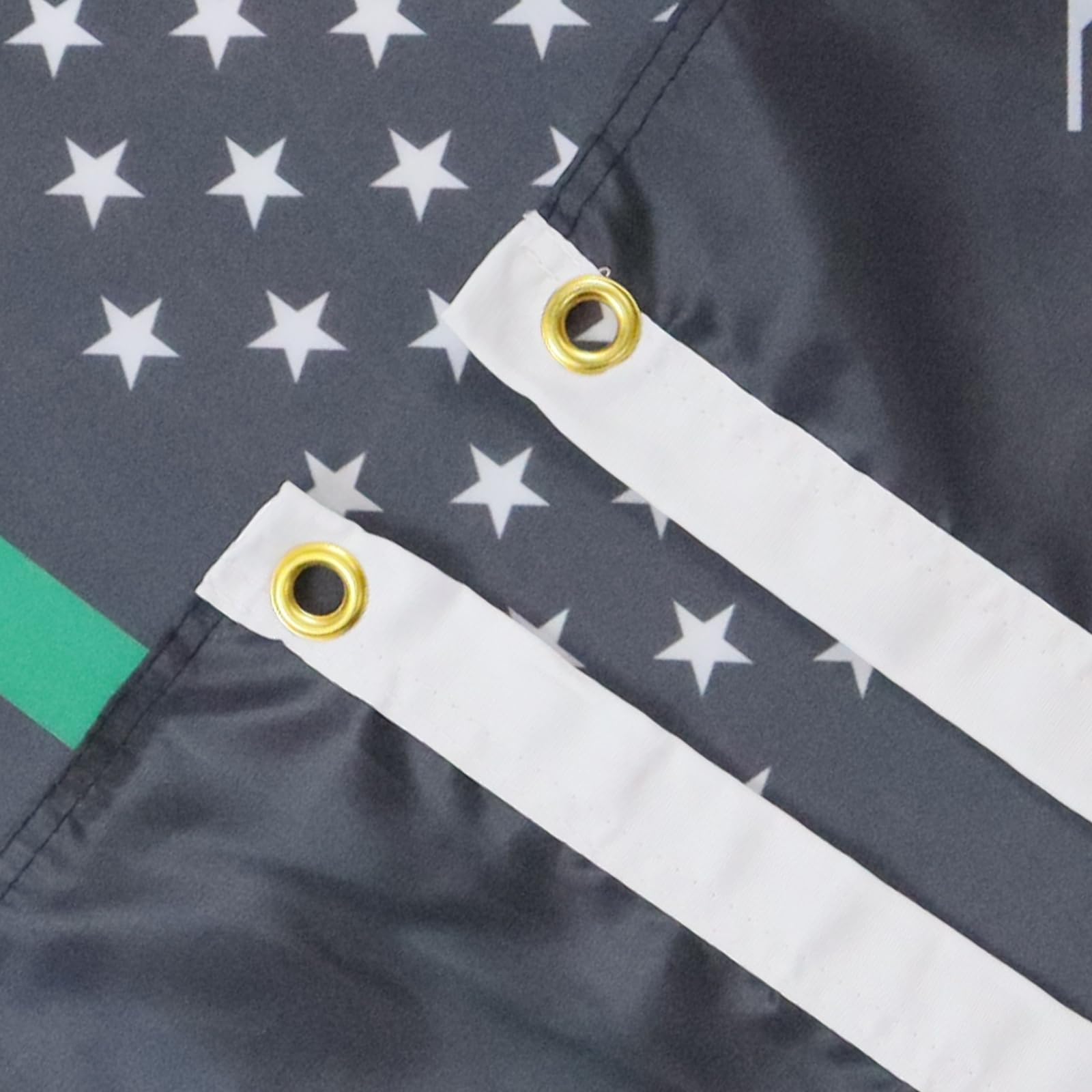 AZ FLAG rainbow-flag closeup shows reinforced seams for durability
