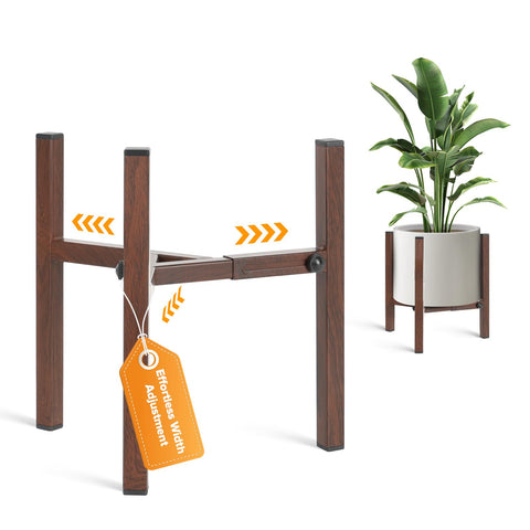 AZADESJET adjustable plant stand expands from 8 to 12 inches for versatile pot sizes.