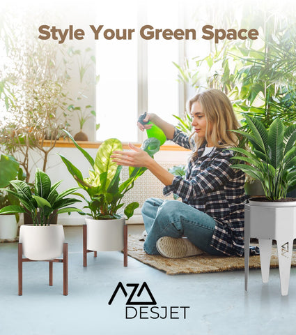 AZADESJET indoor stand suits plants, speakers, or bowls.
