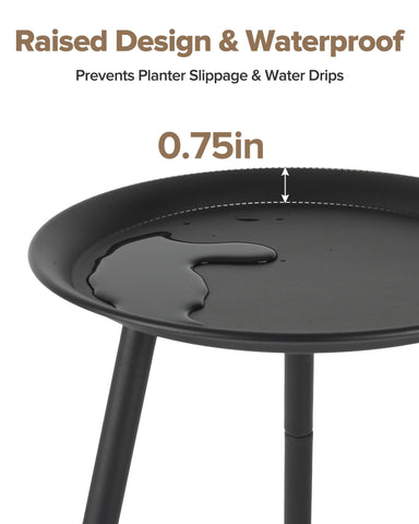 AZADESJET raised-edge tray catches drips and protects floors