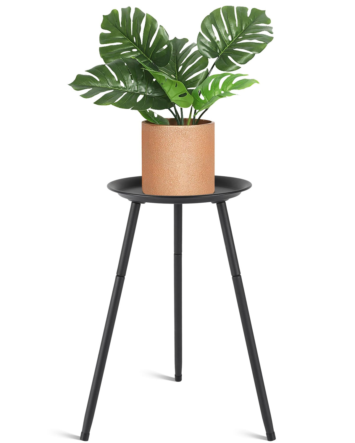 AZADESJET tall plant stand indoor with raised tray prevents spills