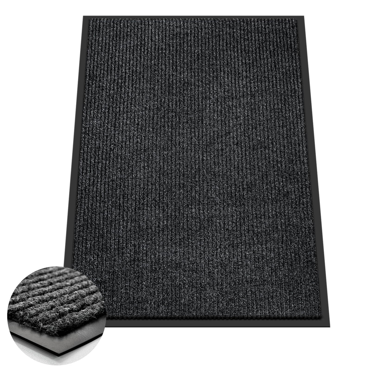 Azadx 3x4 front door mat with ultra-absorbent surface capturing moisture at entryways