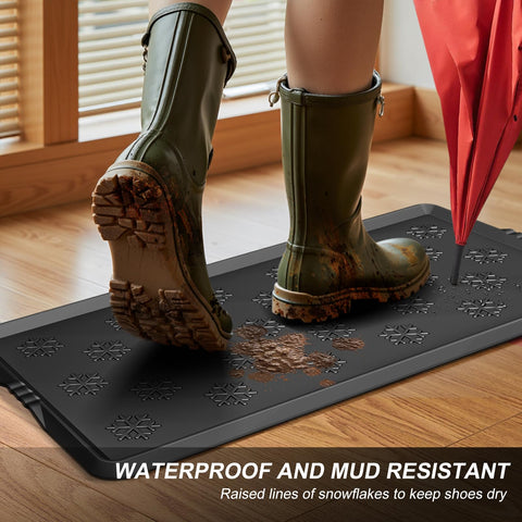 Azadx boot tray waterproof rubber texture close-up resists dirt.