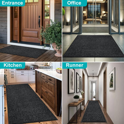 Azadx easy-clean door mat cleaned with vacuum or rinse