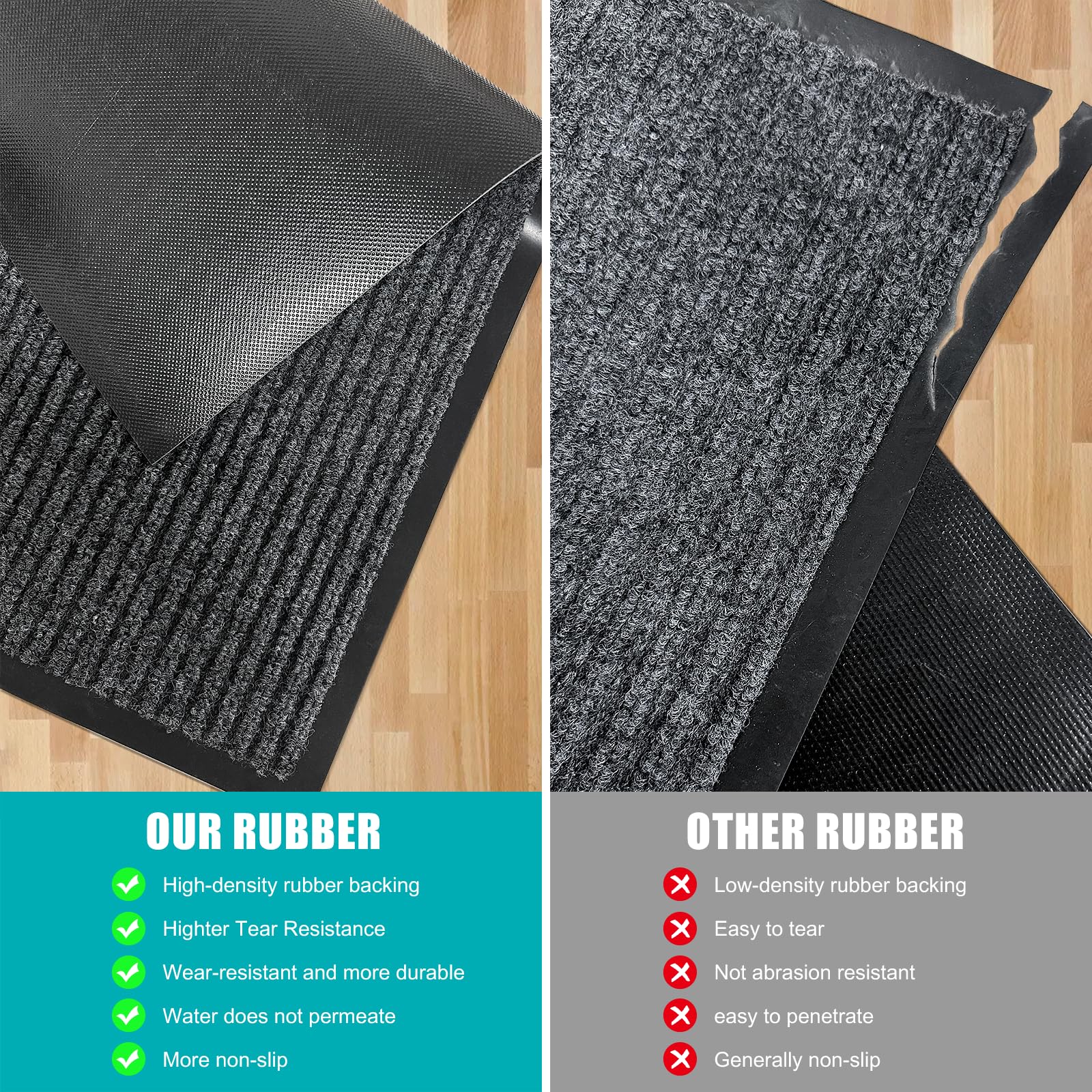 Azadx entrance mat large and durable for outdoor or indoor use