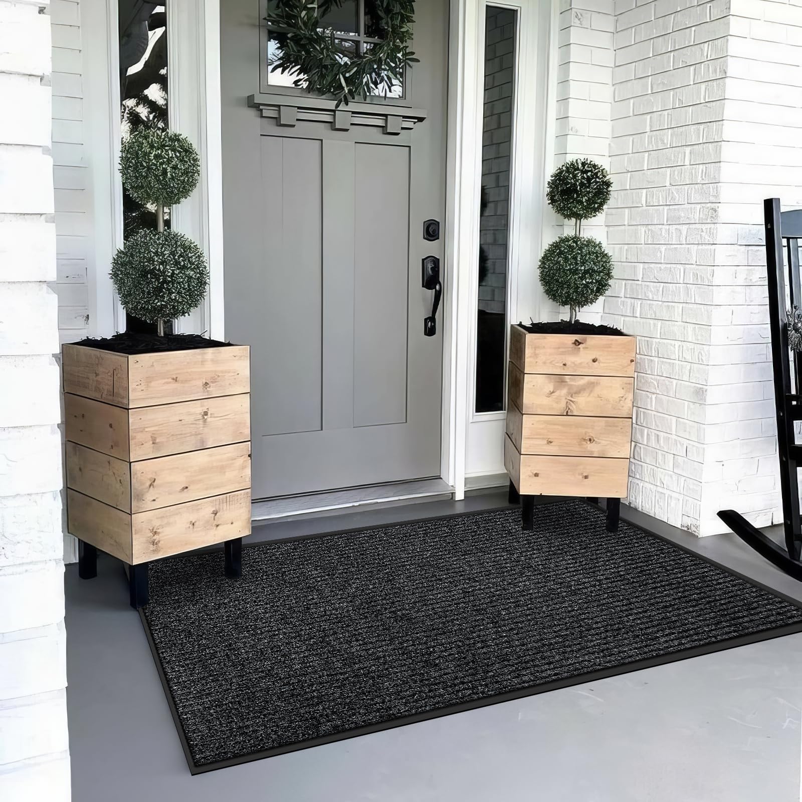 Azadx front door mat featuring non-slip backing for safer transitions