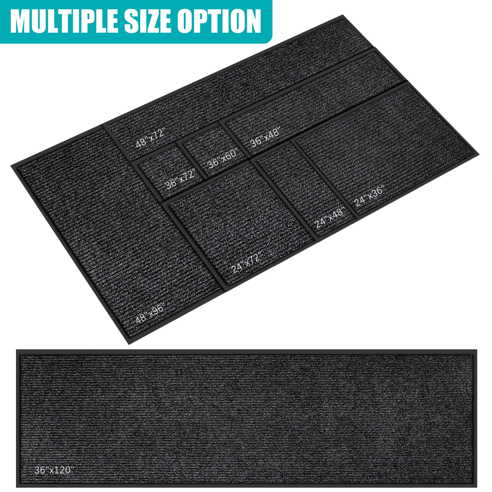 Azadx high-traffic entry mat trapping dirt and moisture at thresholds