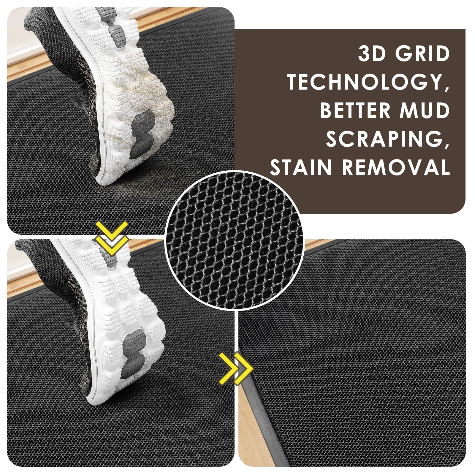 Azadx non-slip rubber backing visible for secure placement