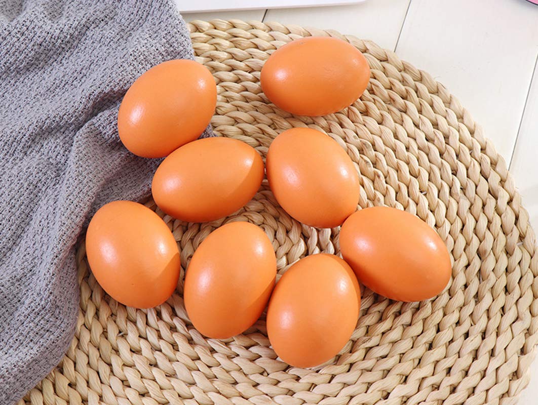 Azatemgo durable wooden eggs highlighting drop resistance.