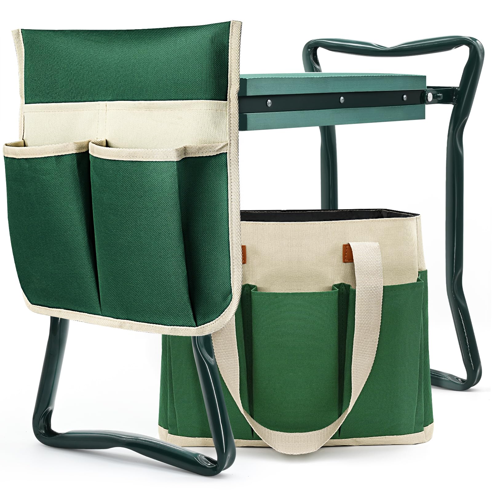 AZBESTPRO garden kneeler folded for compact storage and easy transport.