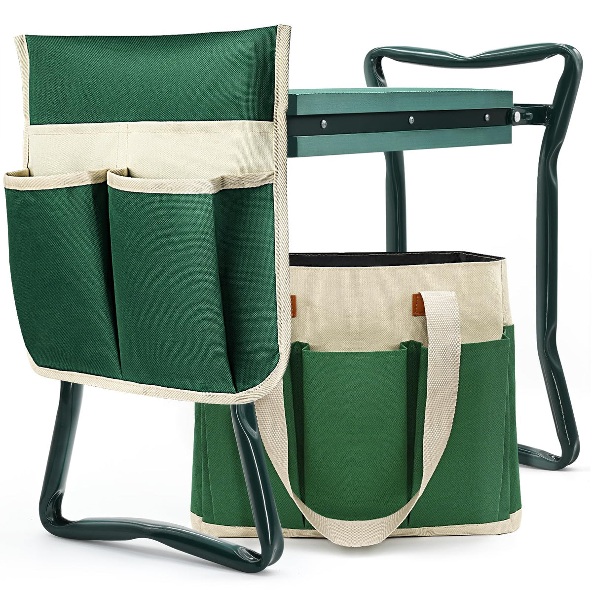 AZBESTPRO garden kneeler folded for compact storage and easy transport.