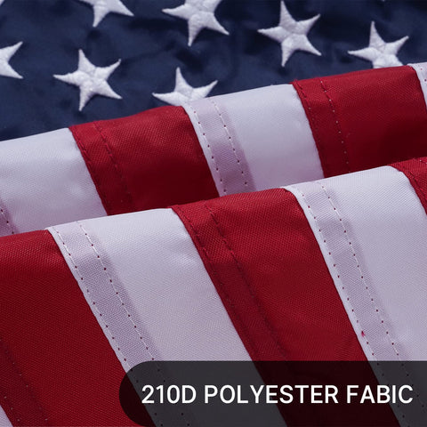 AZCOVER flag indoors serves as patriotic decorative accent.