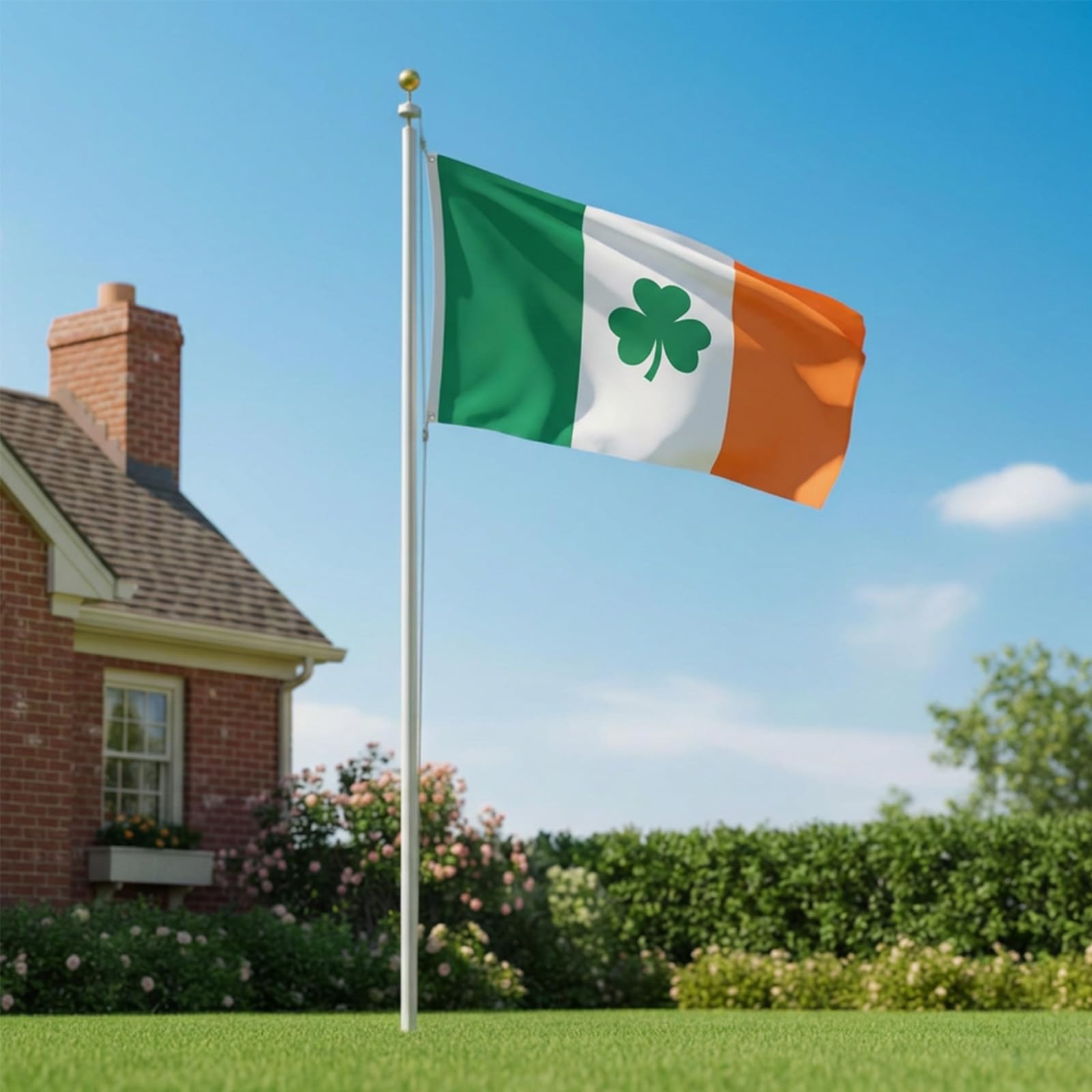 AZCOVER Irish Flag indoors keeps color vibrant for festive decor.