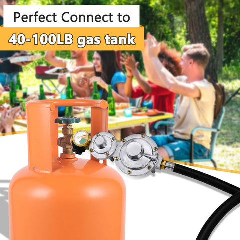 Azdele setup suitable for grills, heaters, fire pits and generators with controlled heat