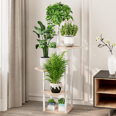 AZERPIAN indoor corner rack fits living room aesthetics while saving space