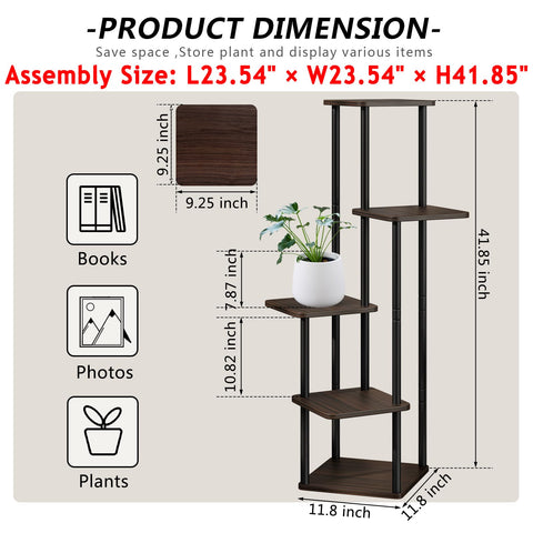 AZERPIAN construction close-up shows metal frame and MDF shelves.