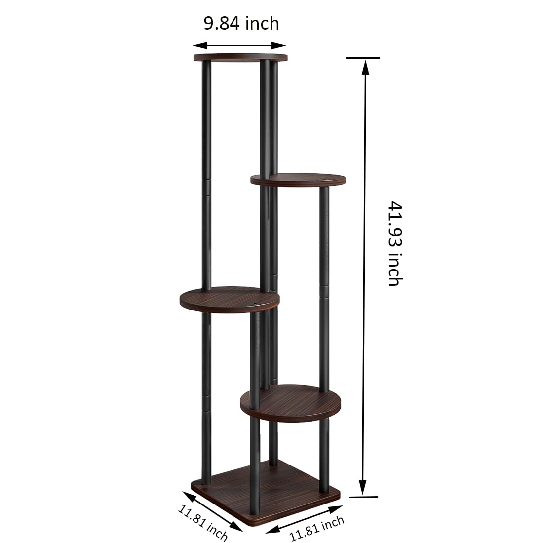 AZERPIAN 5-tier anti-slip feet protect floors during use.