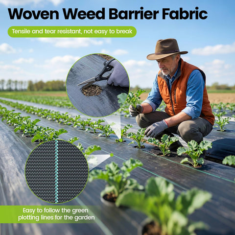AZHCHKE weed barrier allows water and air to reach soil
