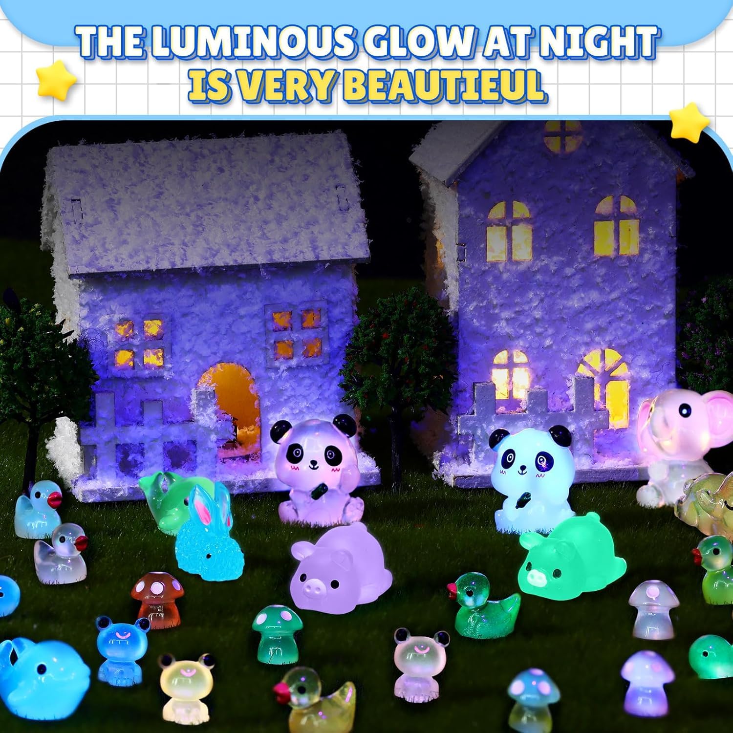 AZNZKEZHU luminous fruit miniatures brighten craft projects